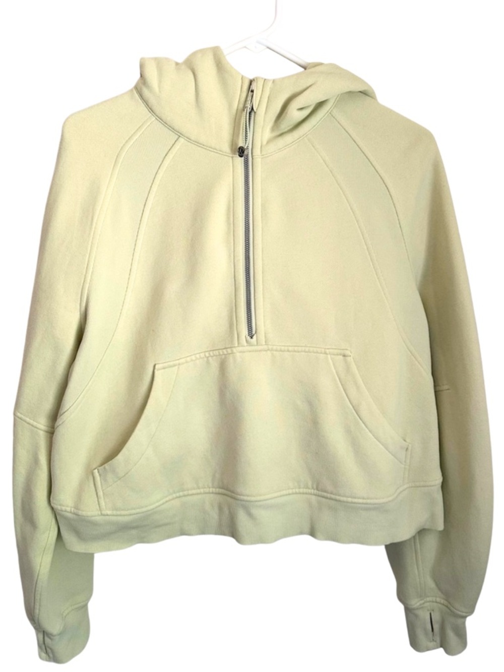 Lululemon Scuba Oversized Half Zip Hoodie in Dew Green